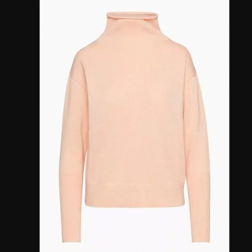 Aritzia Wilfred Cyprie Merino Wool Sweater Pale Pink Small